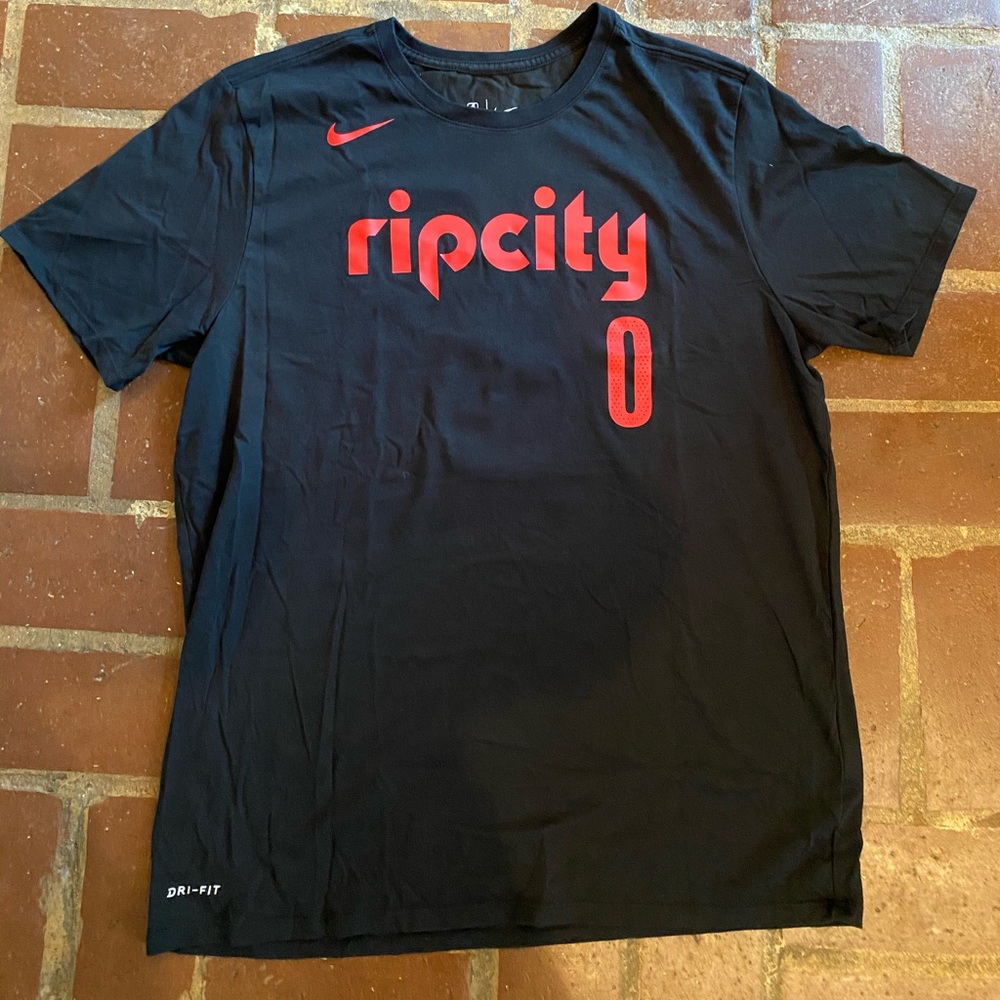 Nike Rip City Lillard Jersey Number 0